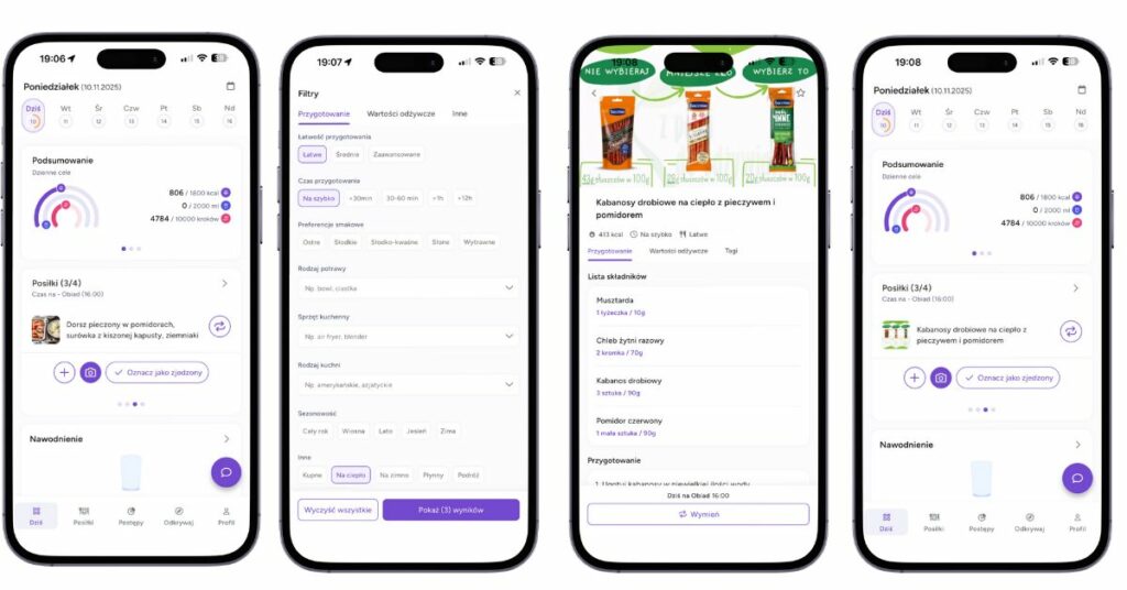 dieta przy insulinooporności w aplikacji Alloweat
